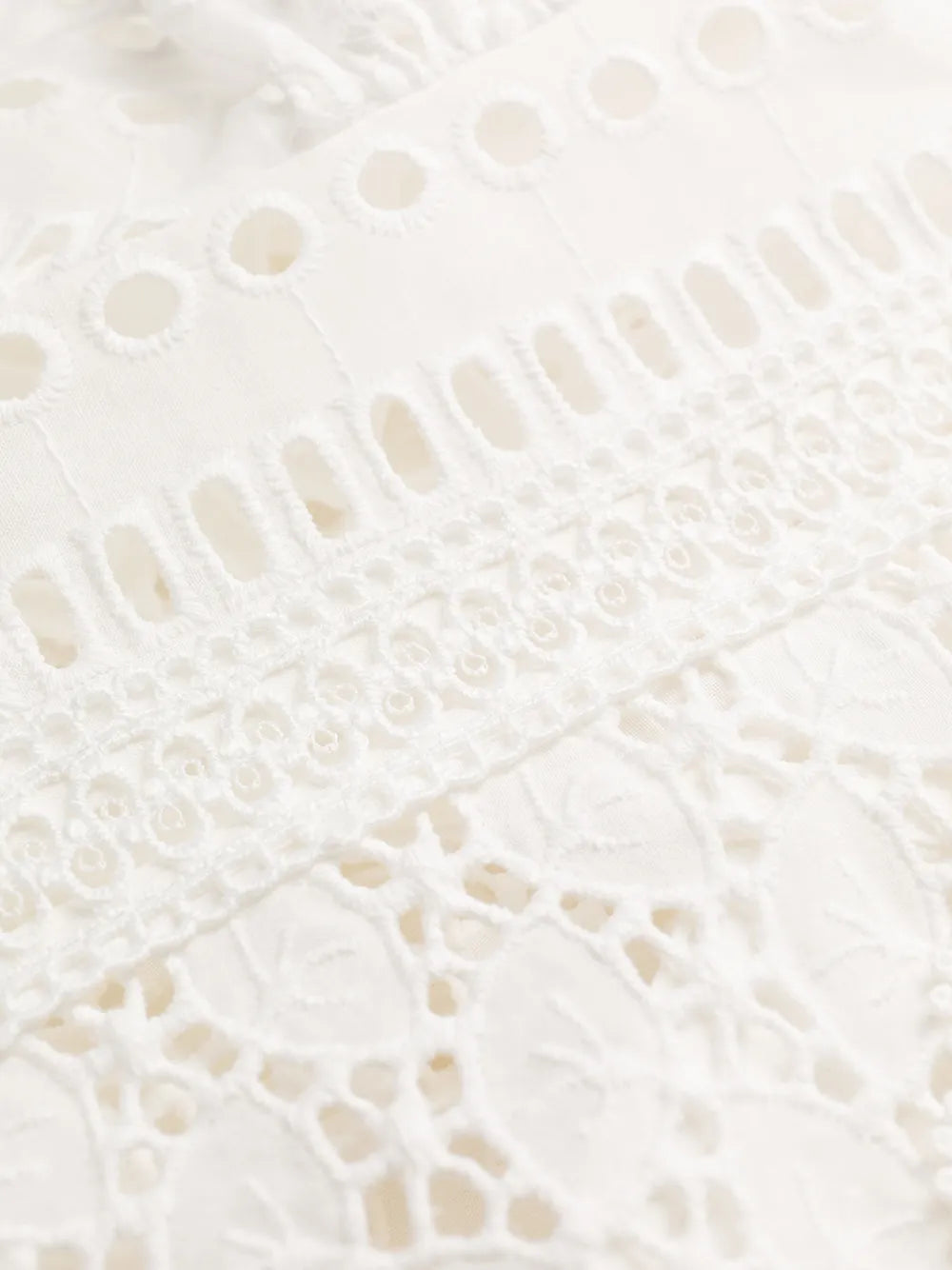 broderie cotton mini dress