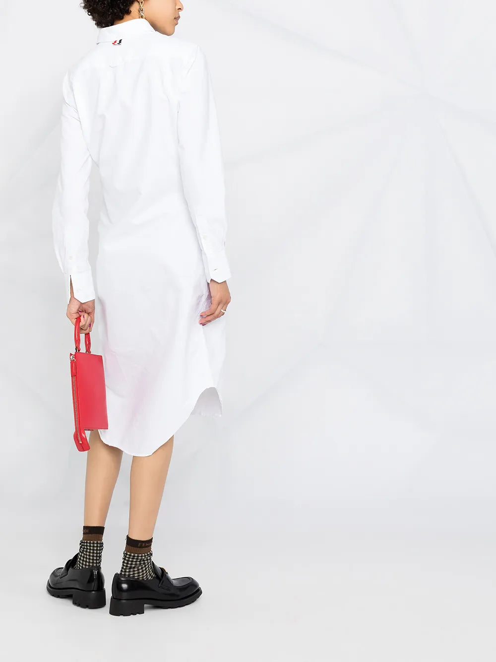 knee-length shirt dress