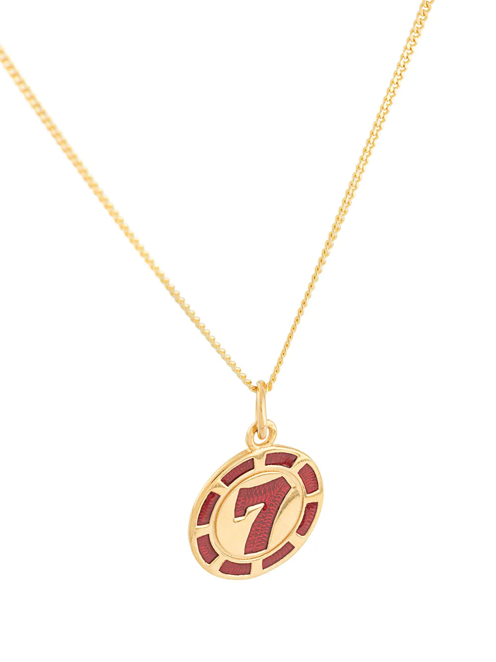 Vegas 7 Poker Chip necklace