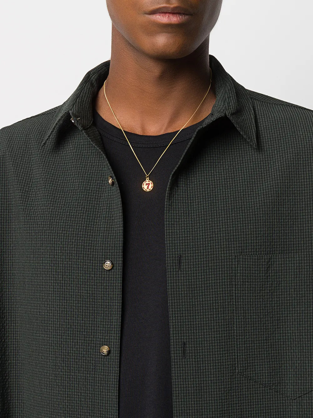 Vegas 7 Poker Chip necklace