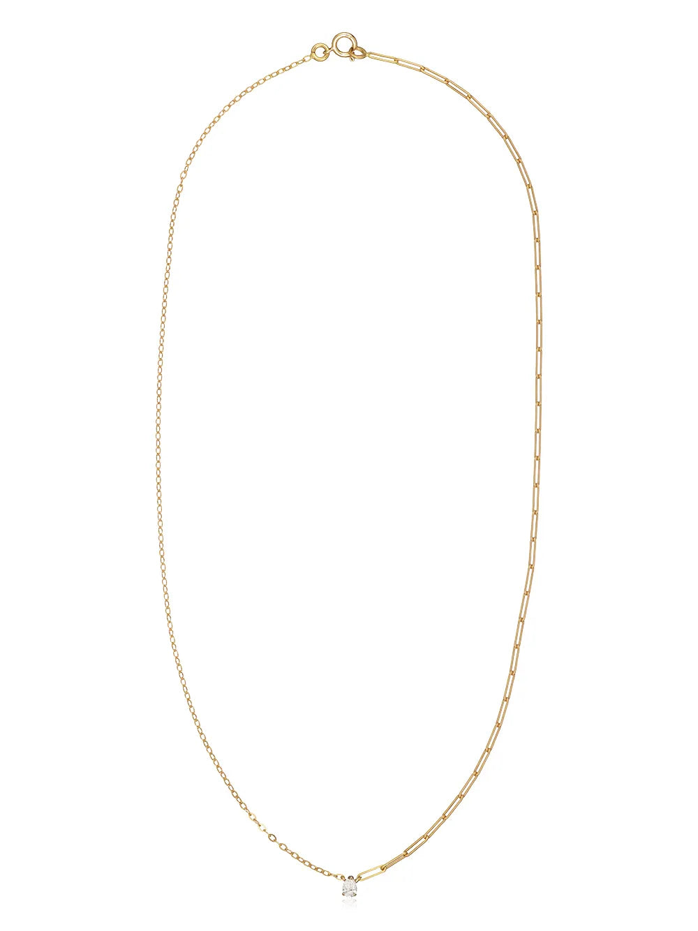 18kt yellow gold diamond necklace