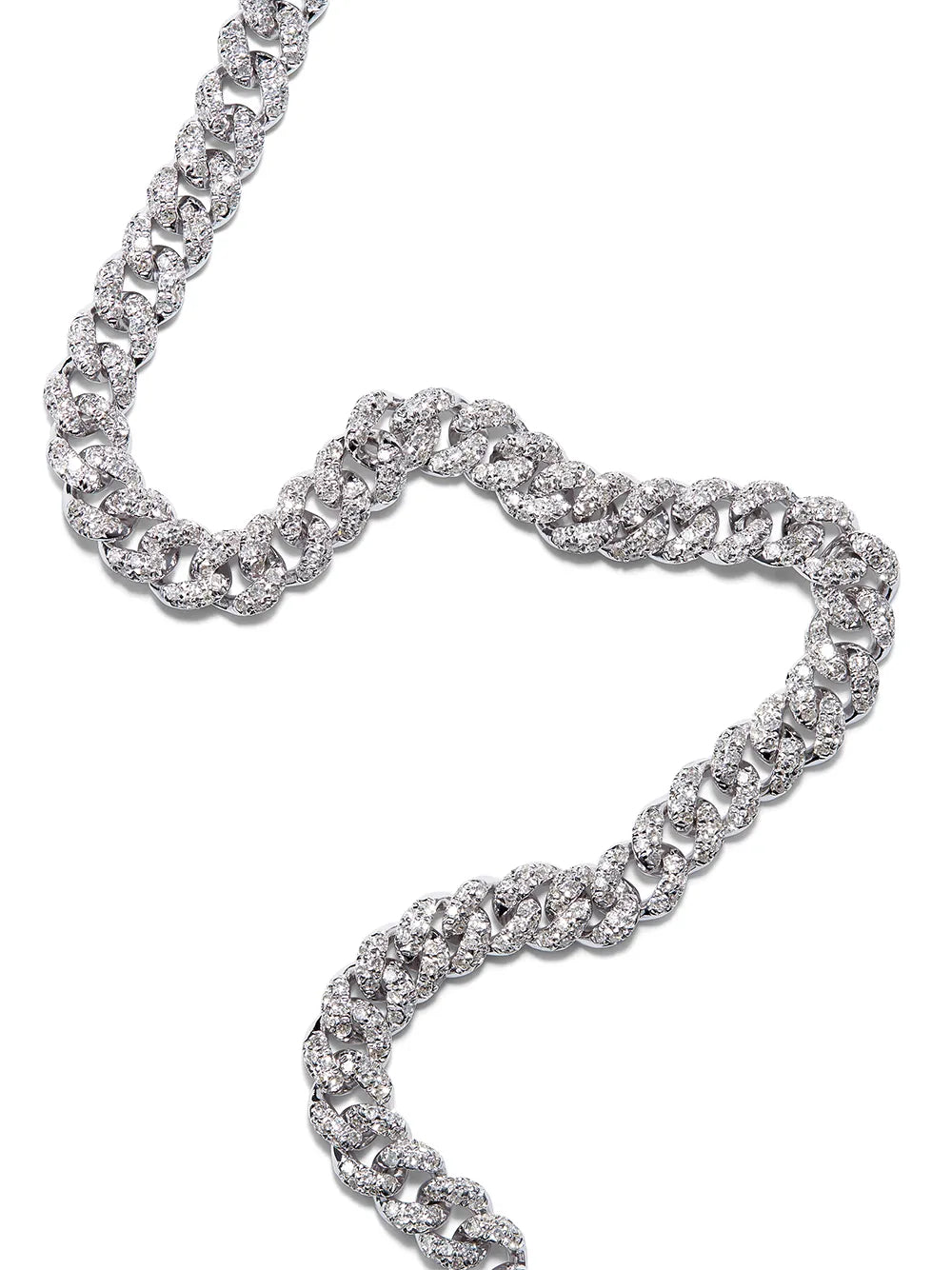 18K white gold and diamond pavé bracelet