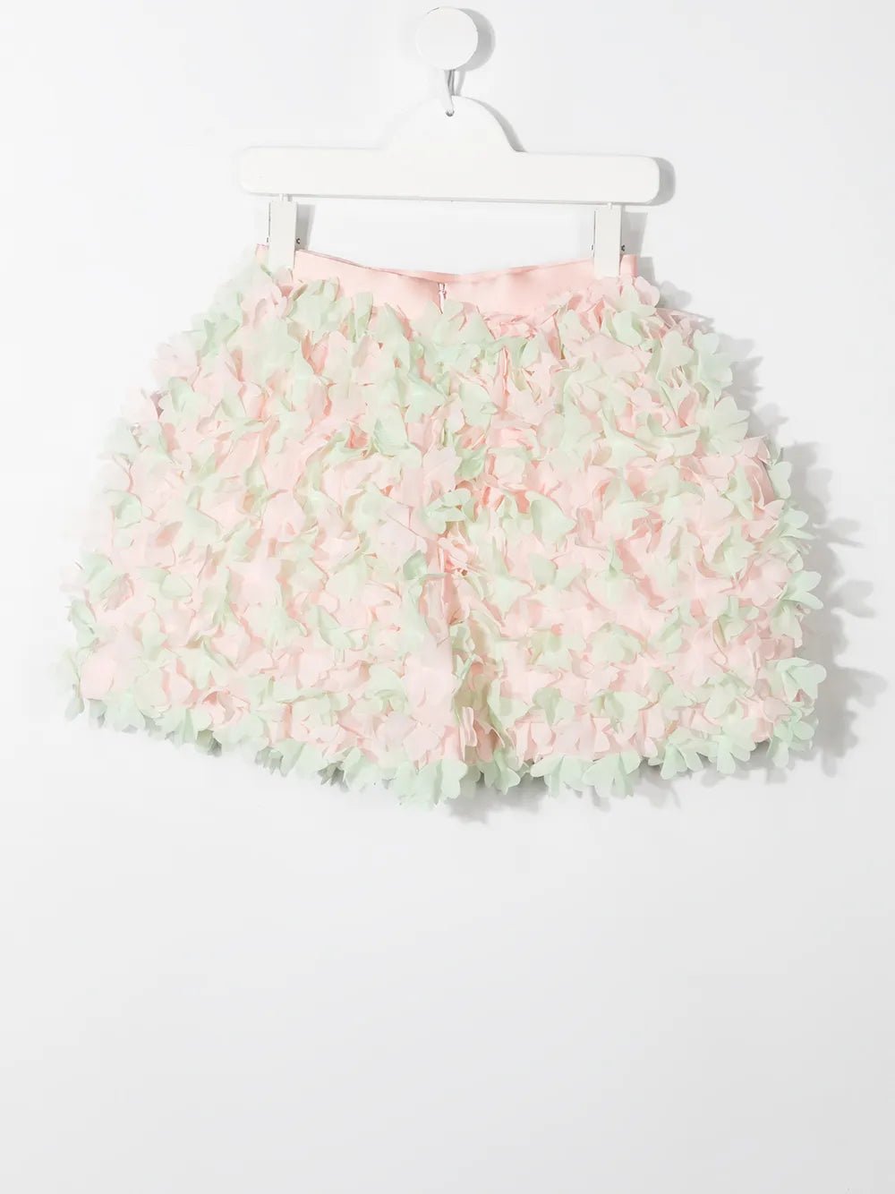 ruffled mini skirt