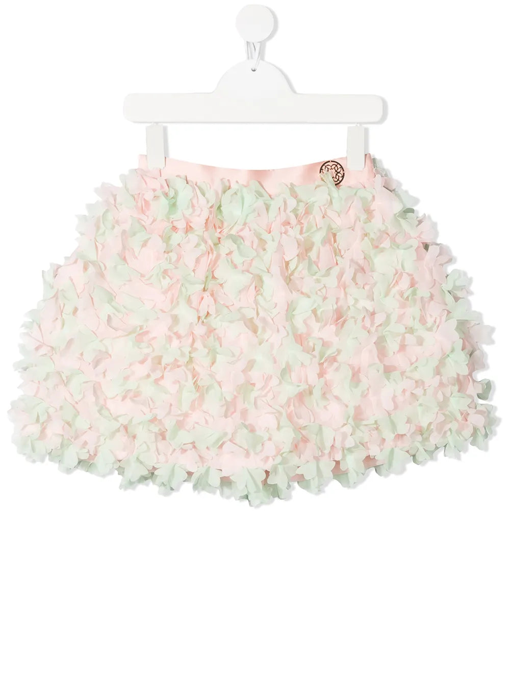 ruffled mini skirt