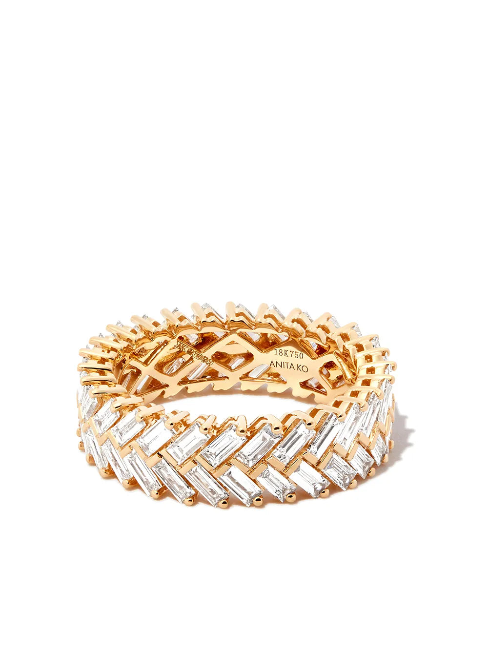 18kt yellow gold diamond ring