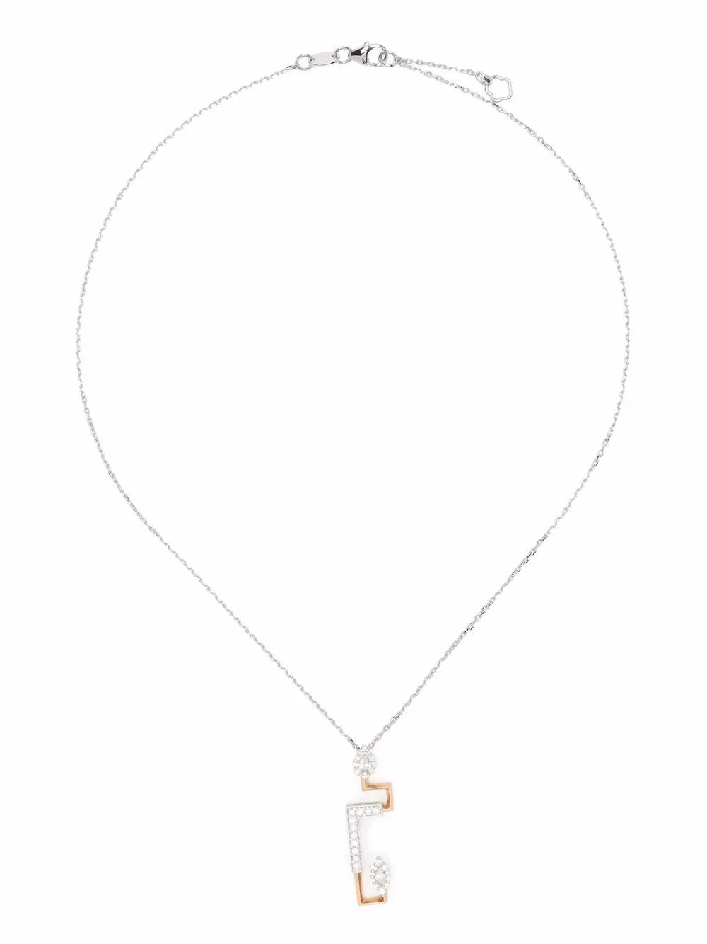 18kt gold diamond pendant necklace