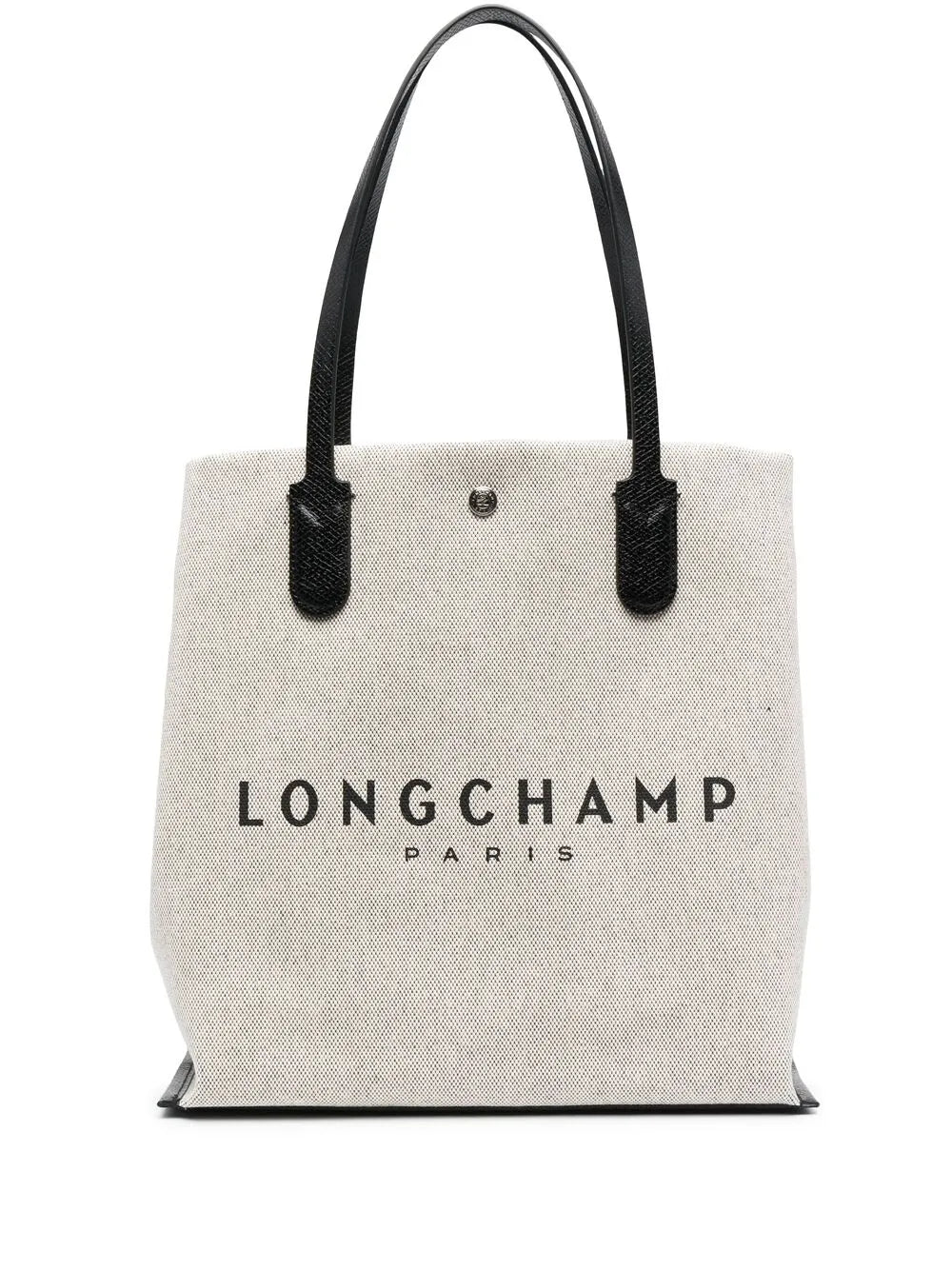 logo-print canvas tote