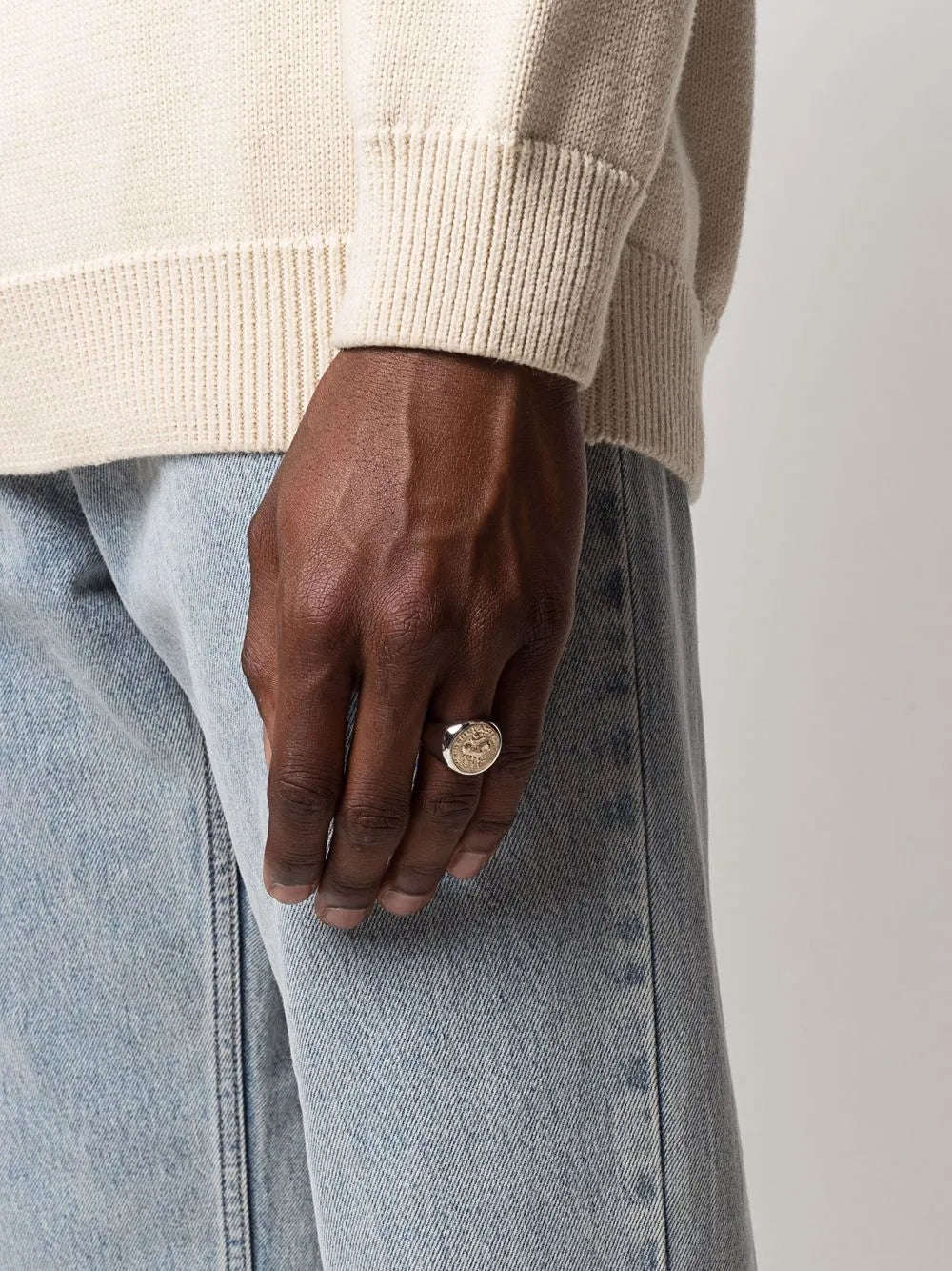 coin signet ring
