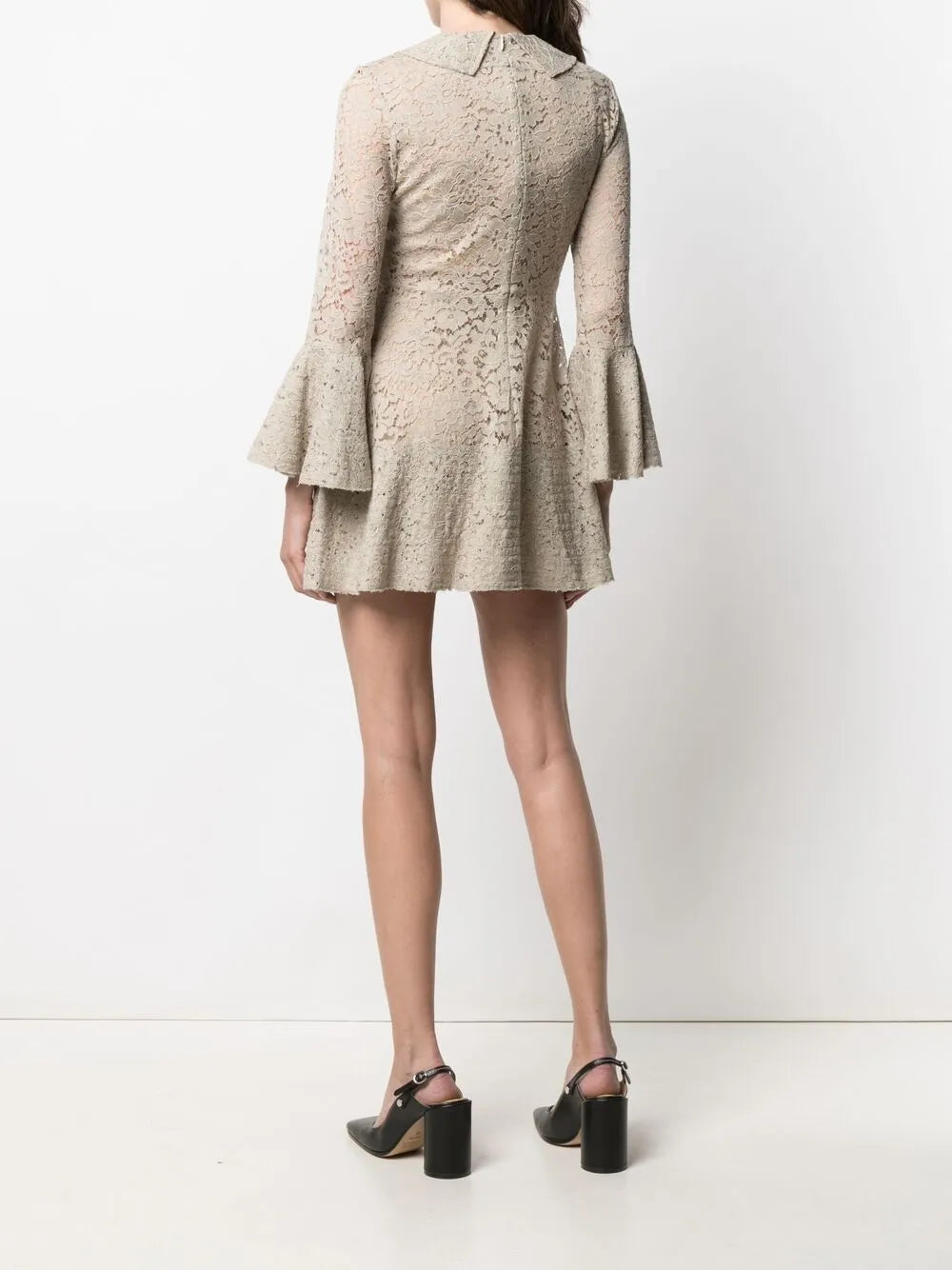floral lace mini dress