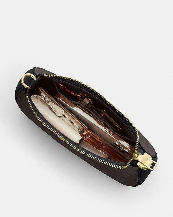 Coach Teri Shoulder Bag In Signature Canvas Signature Canvas-Gold-Walnut-Black