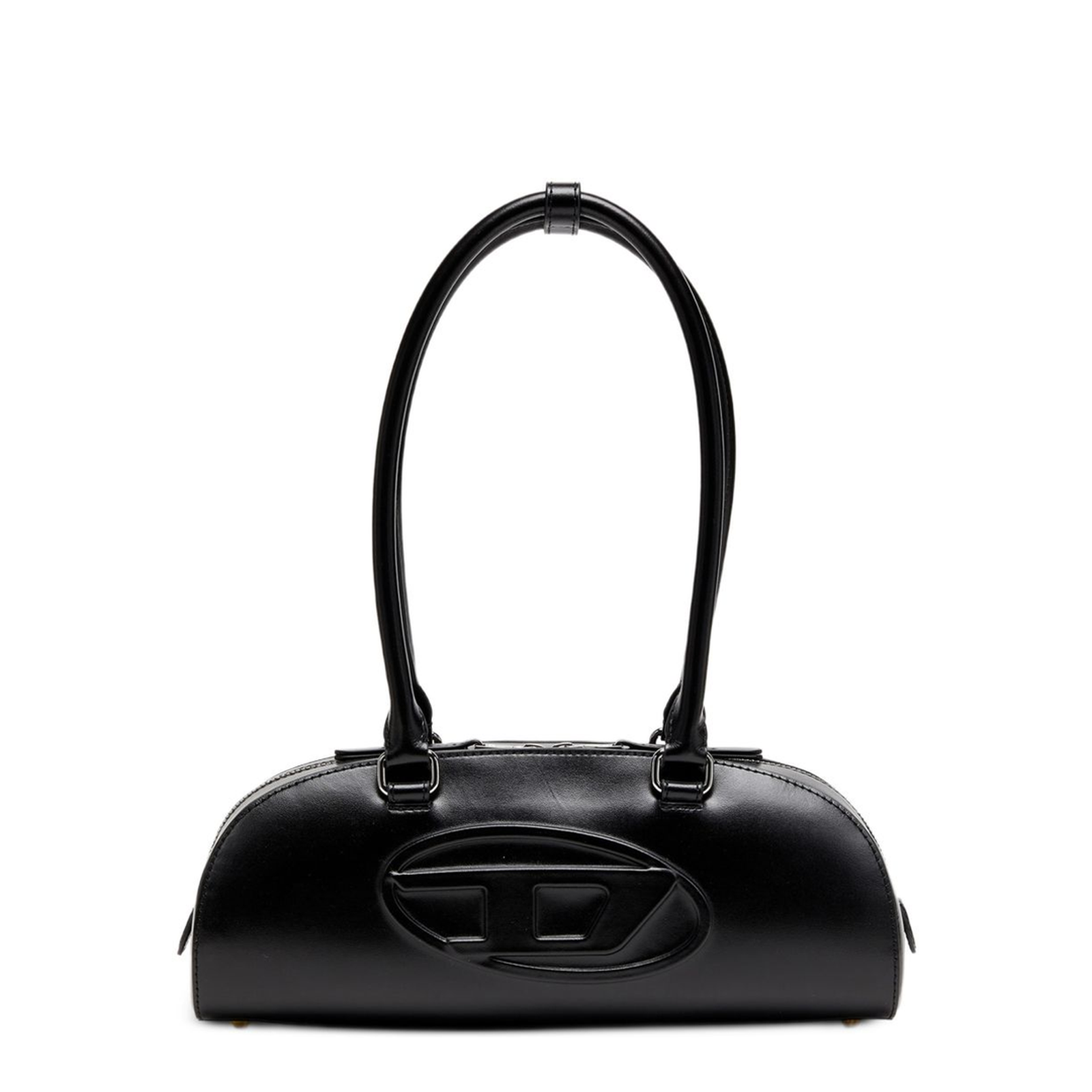 1DR Dome Elongated Leather Bowling Bag - Black