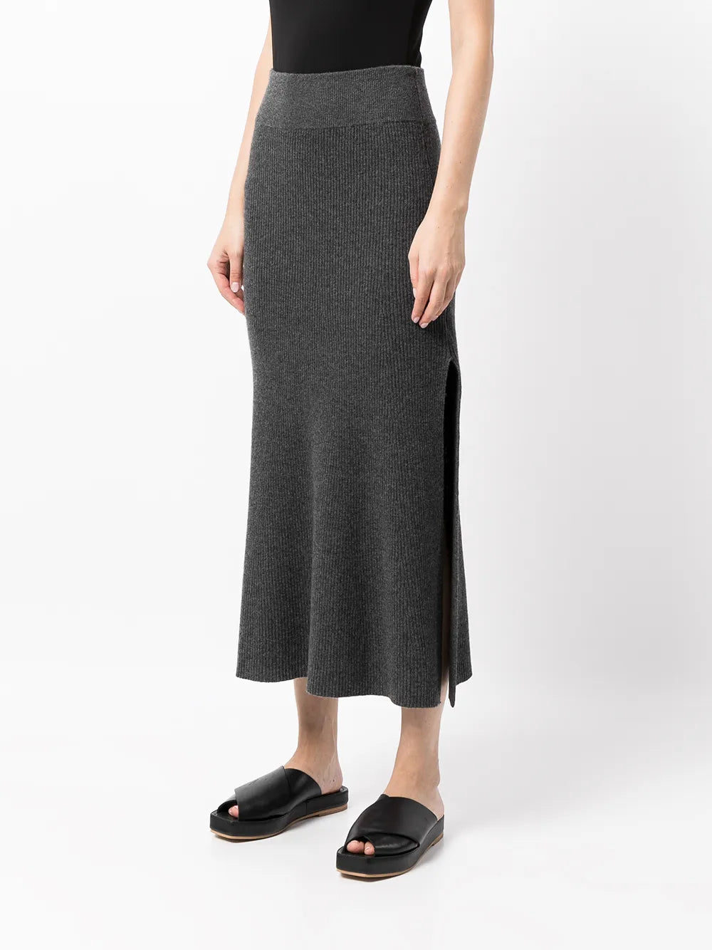 River A-line cashmere skirt