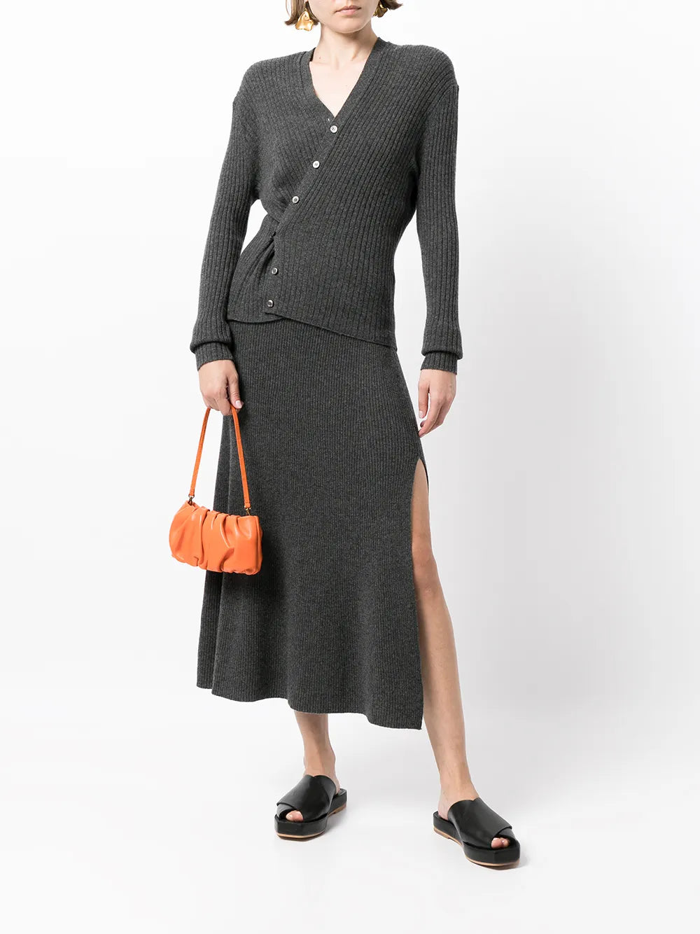 River A-line cashmere skirt