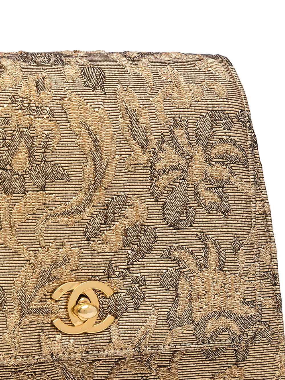 1998 CC floral-jacquard handbag