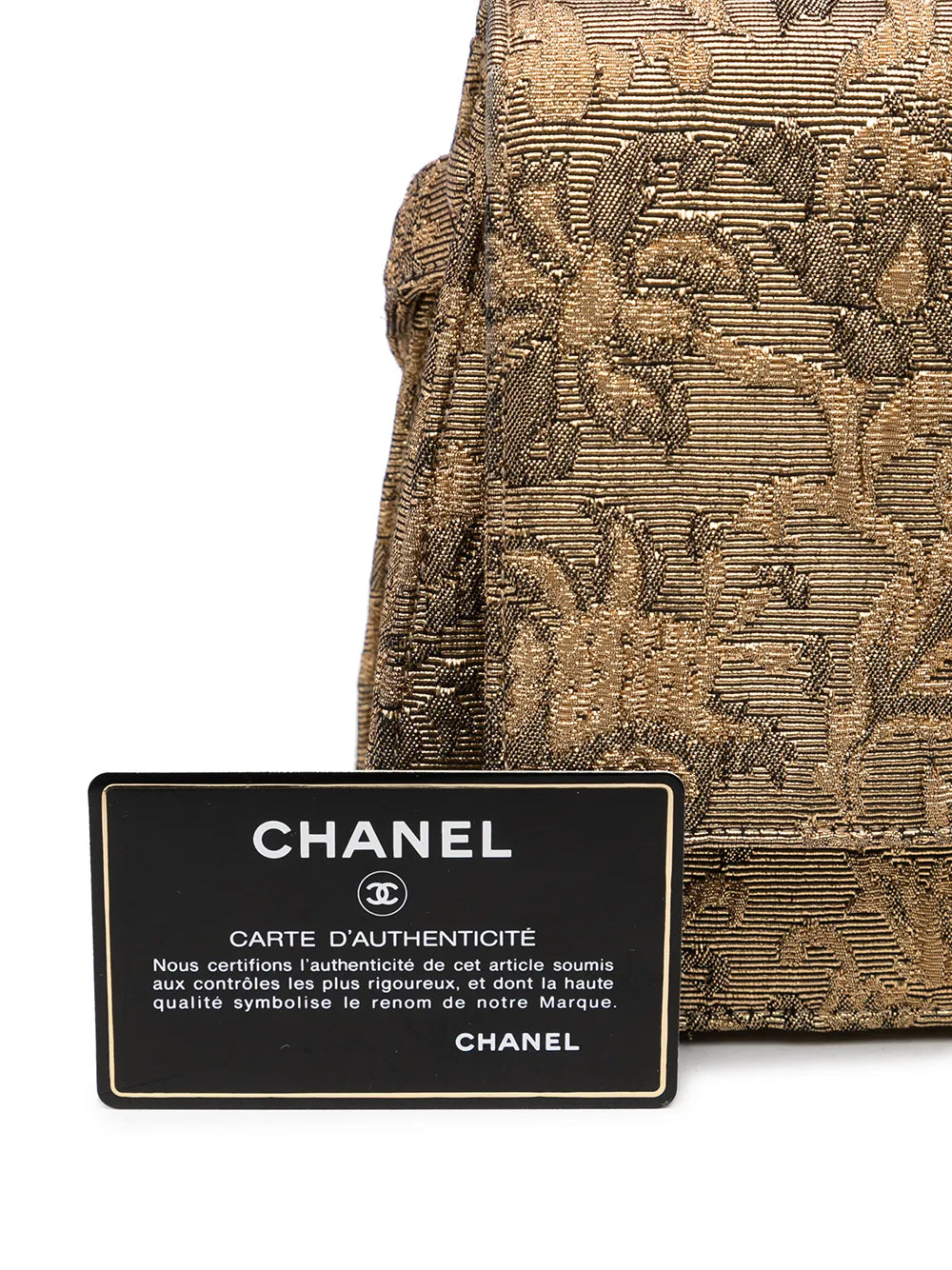 1998 CC floral-jacquard handbag
