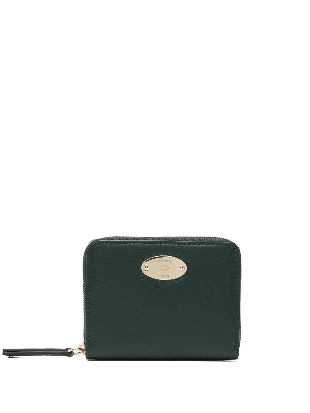 small logo-plaque zipped purse