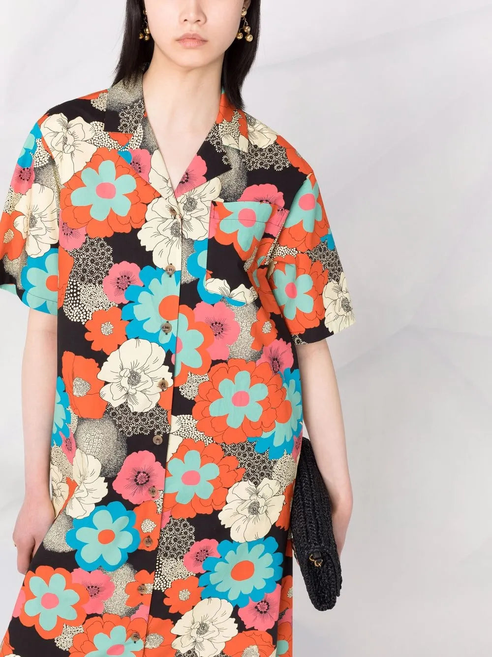 Bowling floral shirtdress
