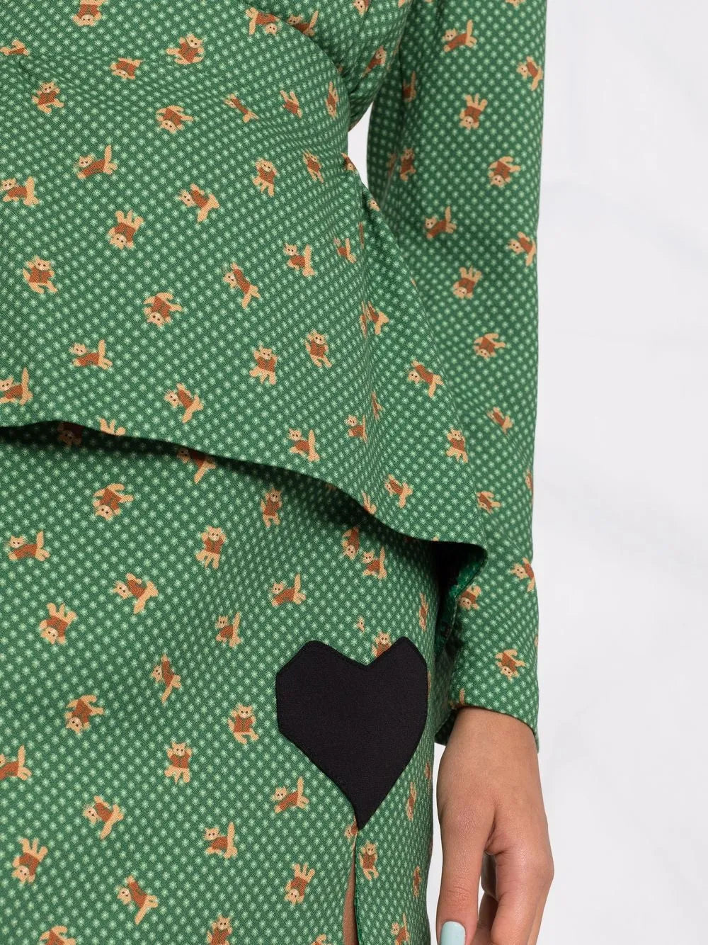 printed peplum dress