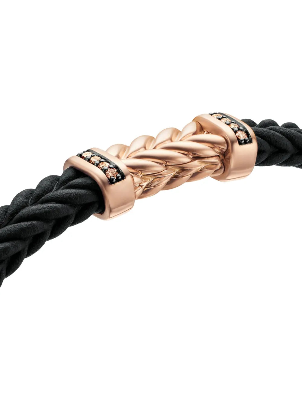 18kt rose gold Chevron bracelet (6mm)