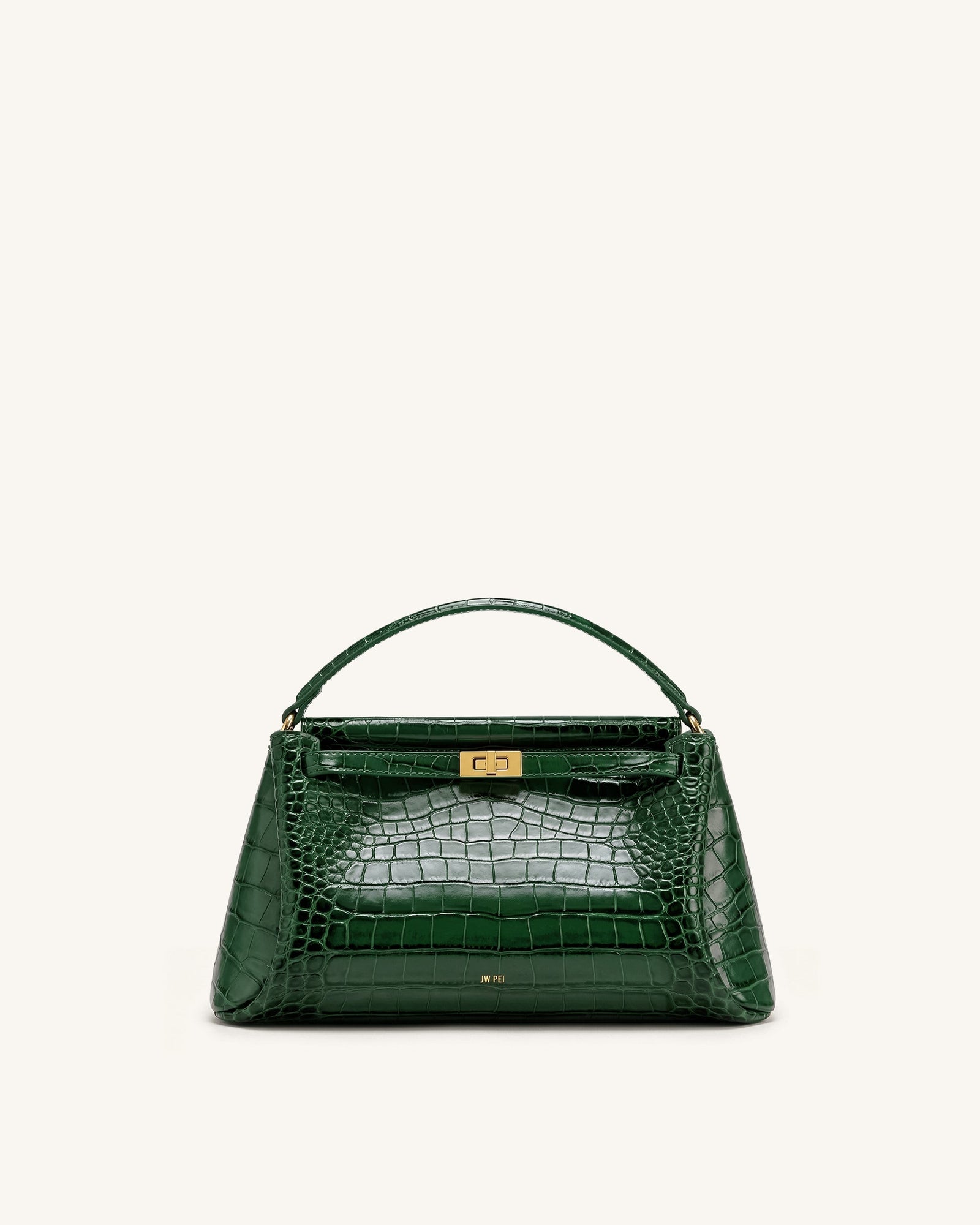 Jw Pei Carmen Top Handle Bag Forest Green Croc