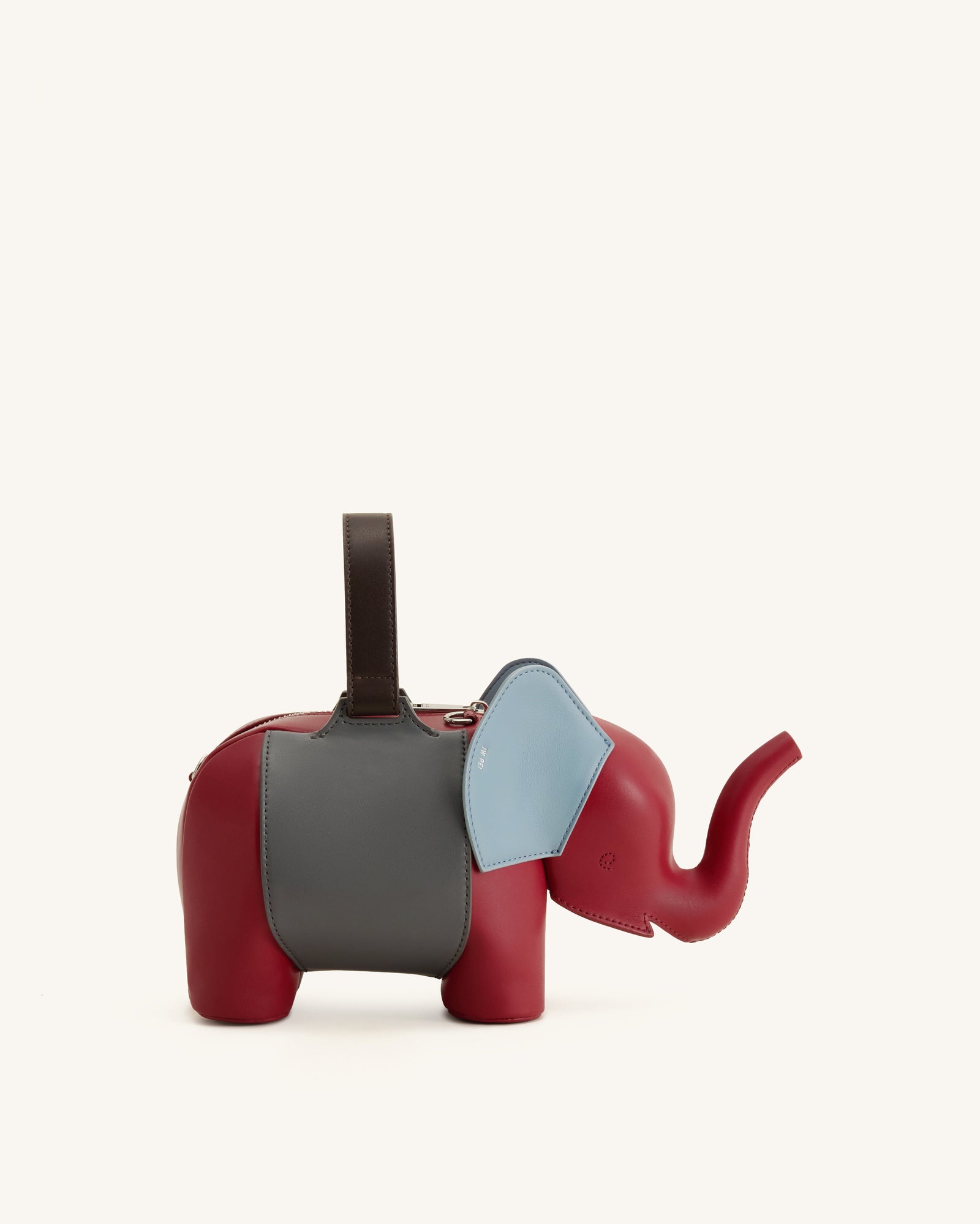 Jw Pei Claire Elephant Shaped Handbag Red/Dark Gray