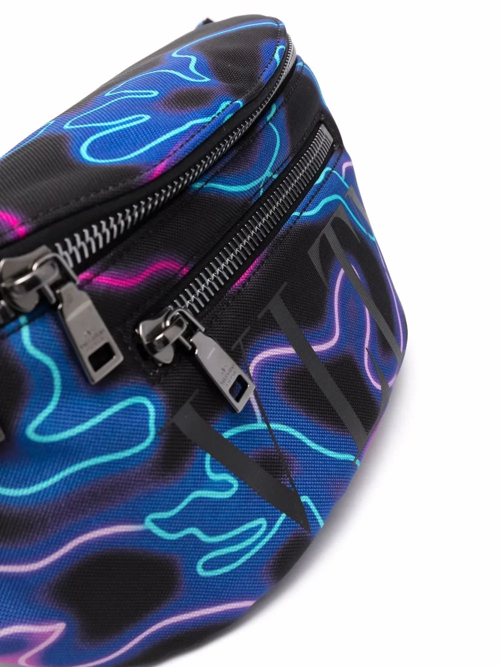 Neon Camou-print belt bag