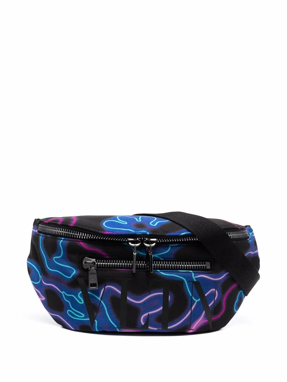 Neon Camou-print belt bag
