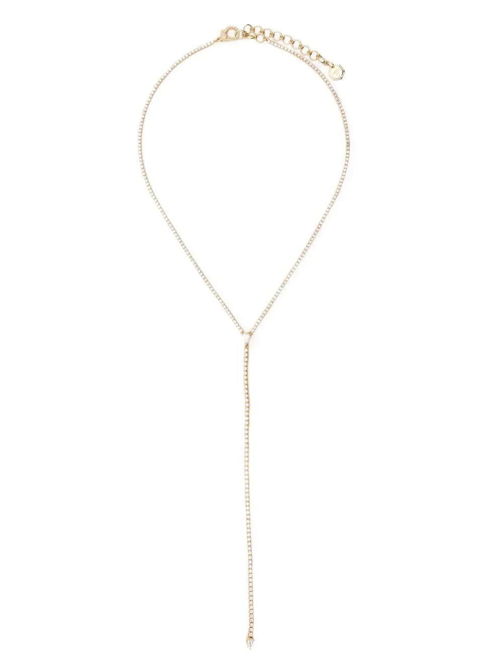 18kt yellow gold Infinity diamond necklace