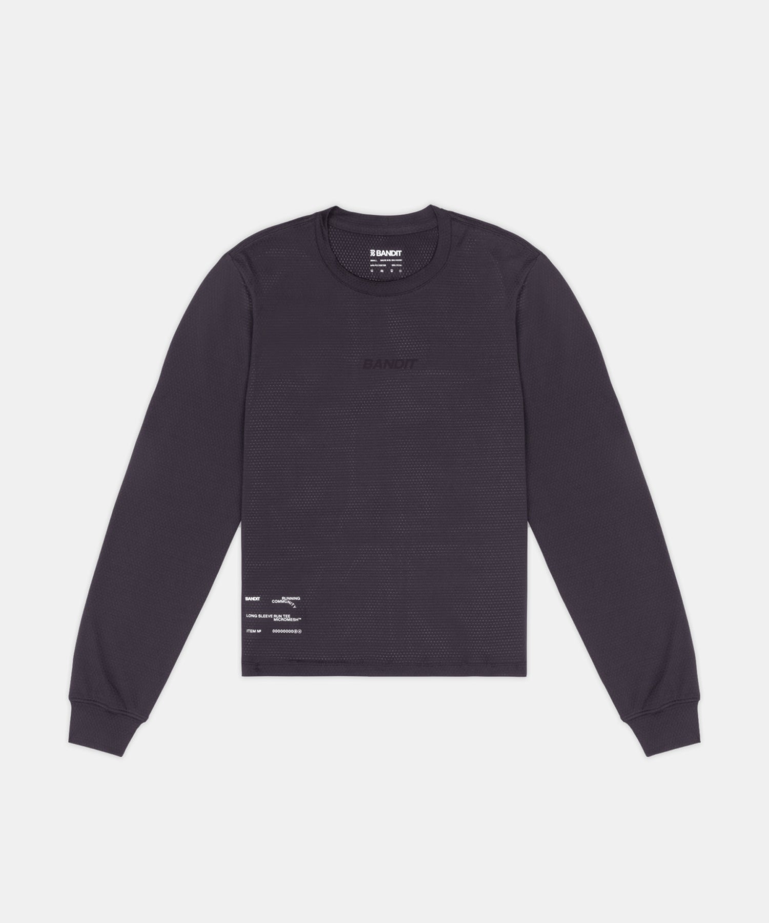 Bandit Womens Micromesh Long Sleeve Tee Shadow