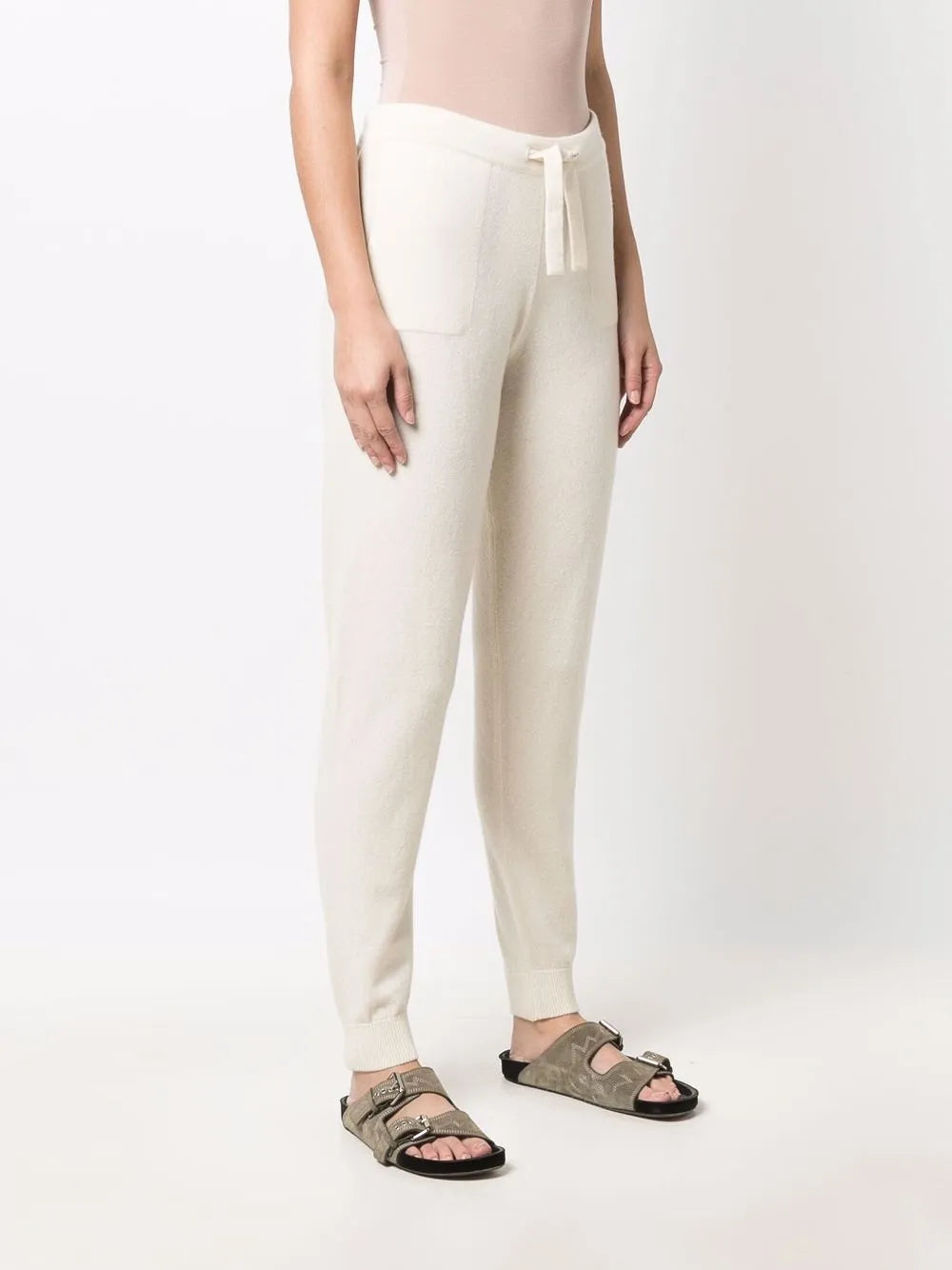 drawstring cashmere leggings