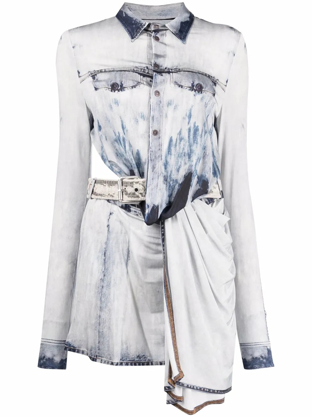 D-Hanne asymmetric denim dress