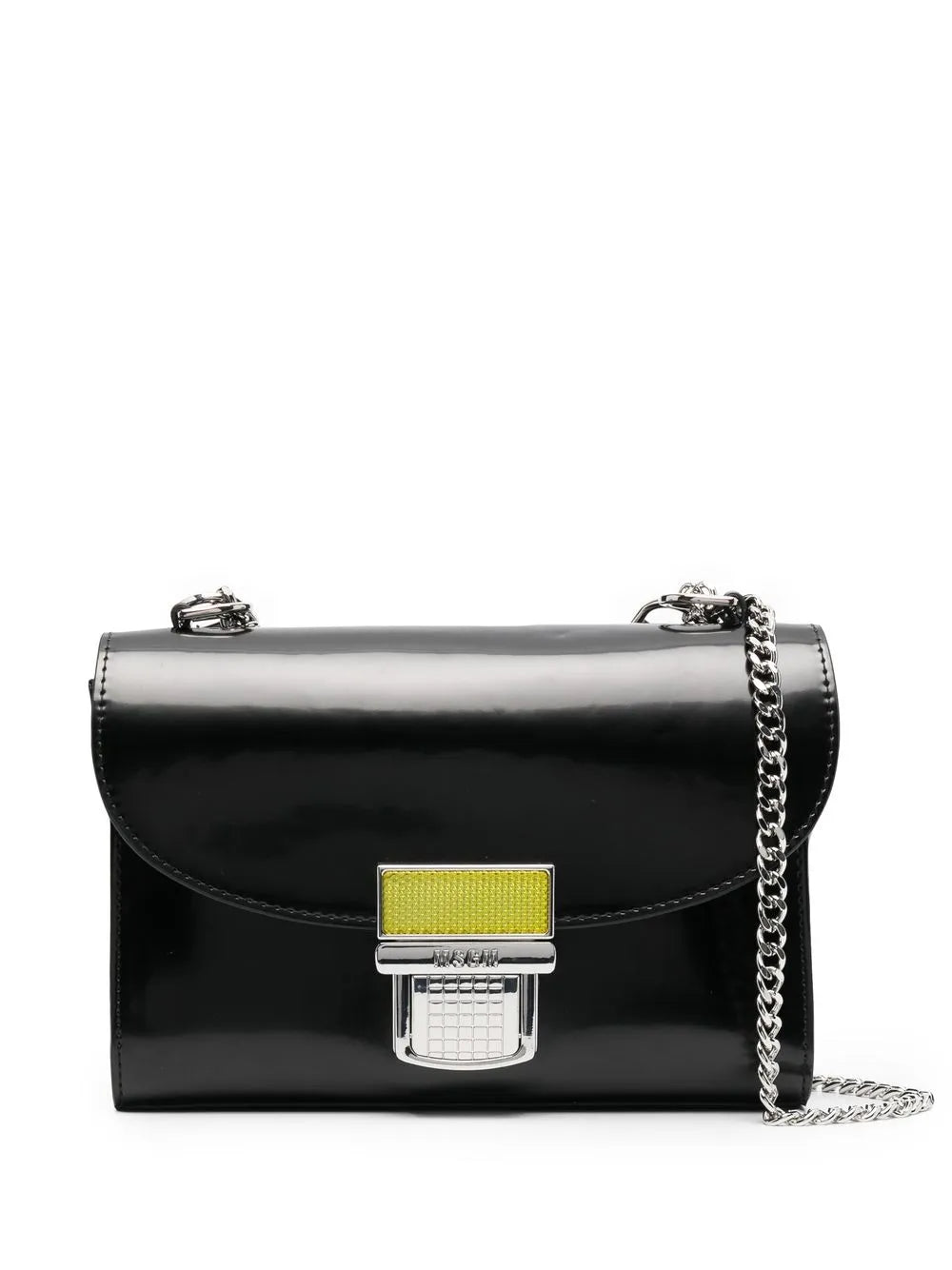 Brushed faux leather crossbody bag