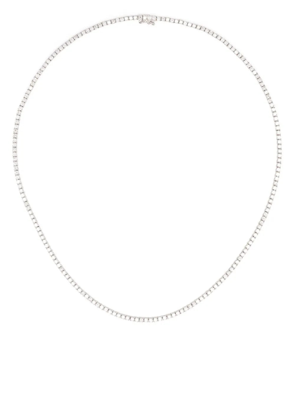 18kt white gold diamond Hepburn choker necklace