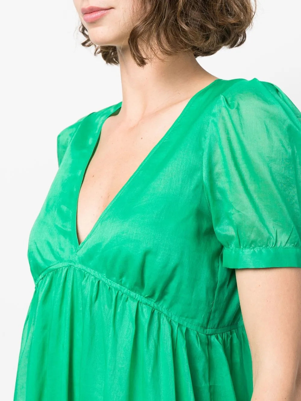 tiered v-neck dress