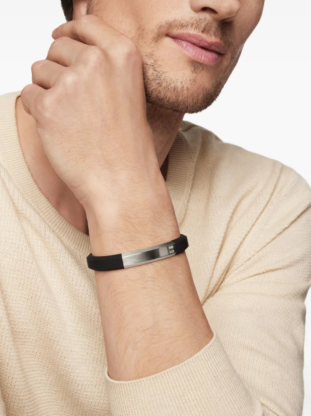sterling silver Streamline ID bracelet (10mm)