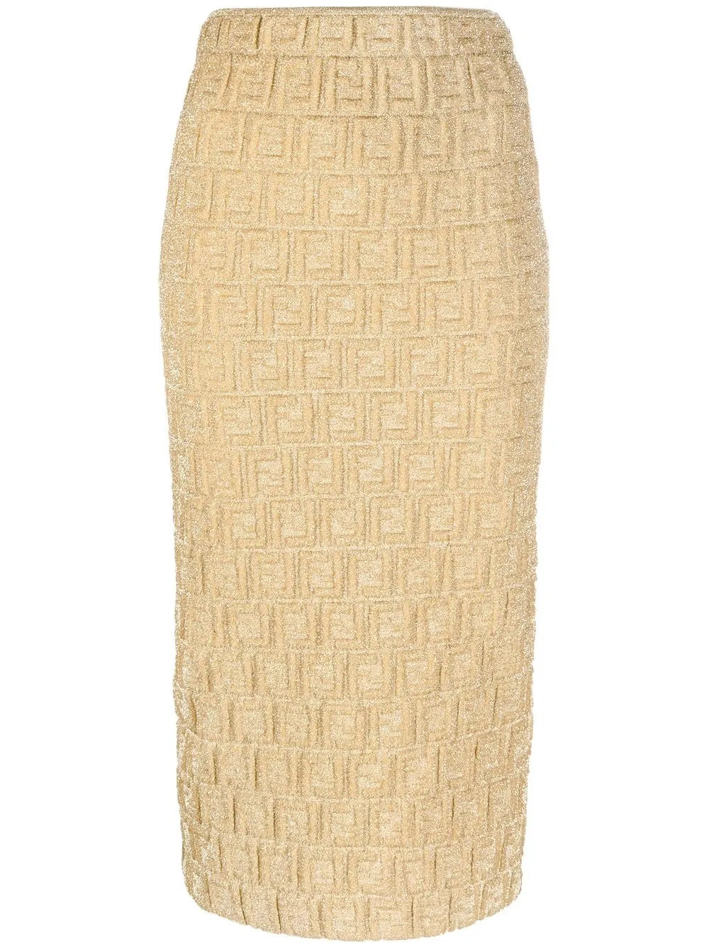FF-motif pencil skirt