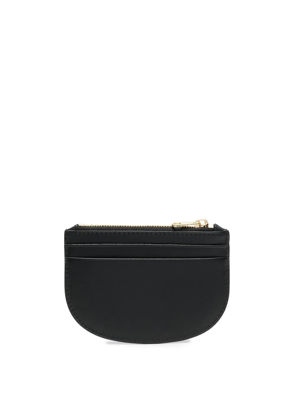 rounded leather purse