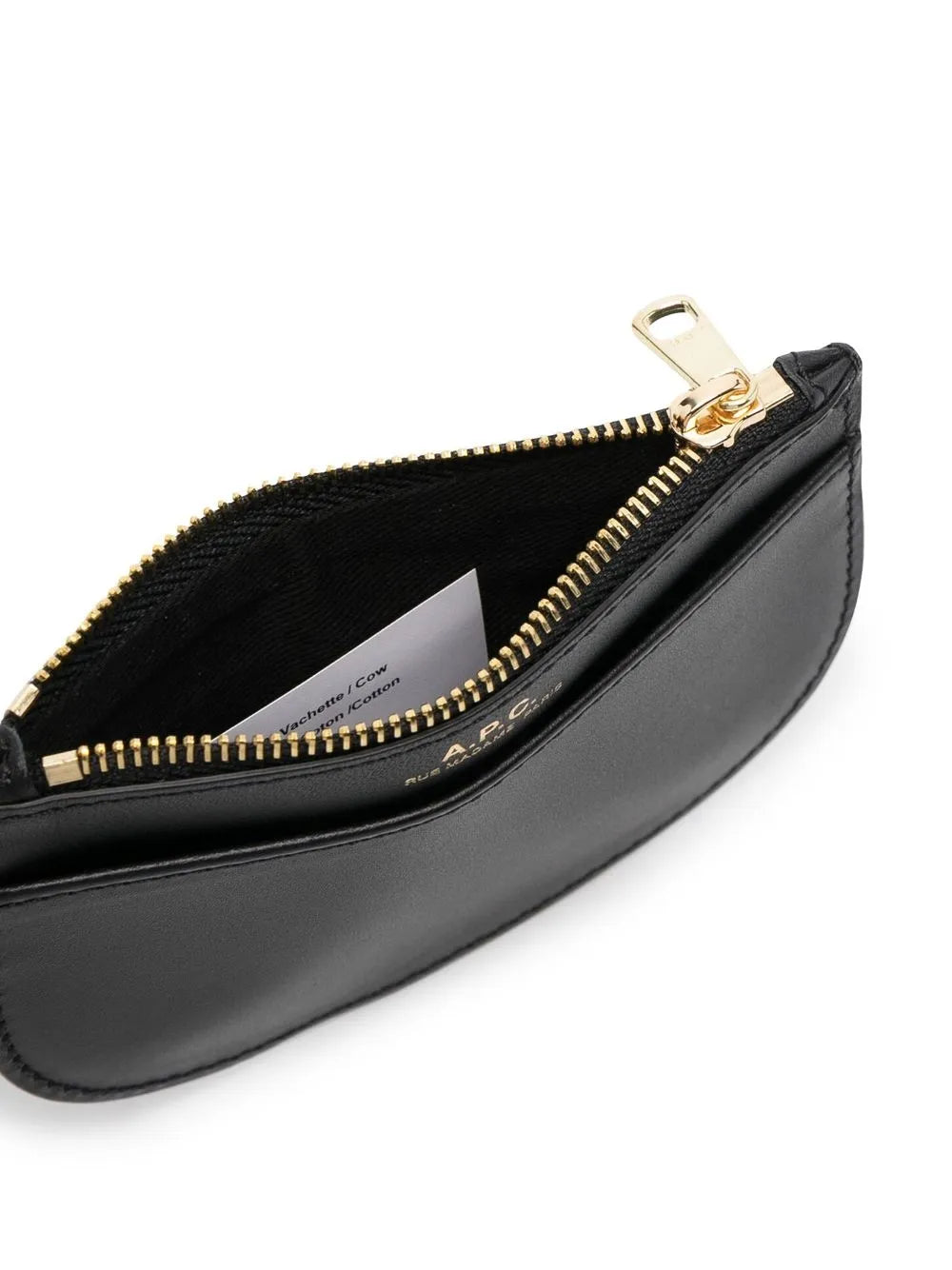 rounded leather purse