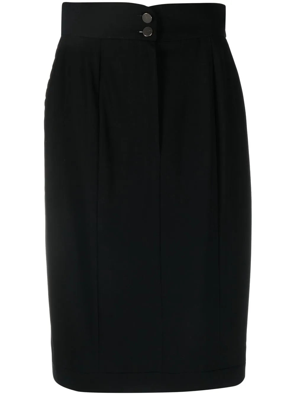 1999 pleat detailing knee-length skirt