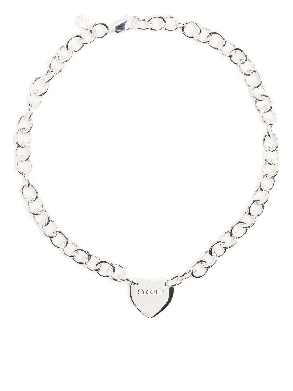 Cold Heart sterling silver choker 