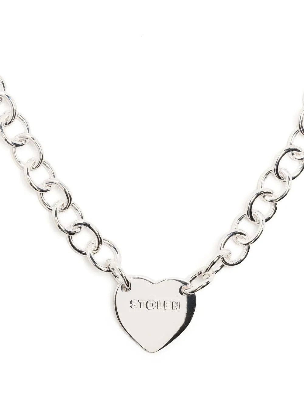 Cold Heart sterling silver choker 