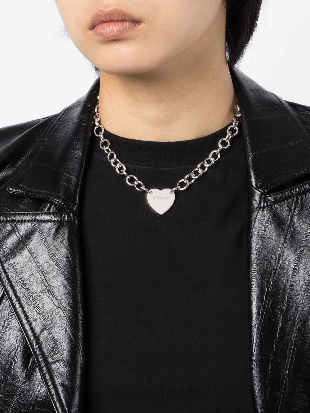 Cold Heart sterling silver choker 