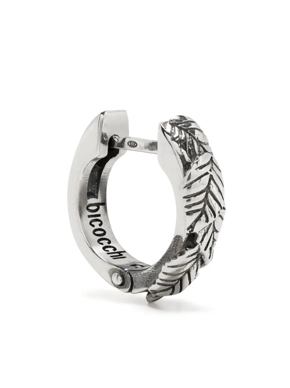 Leaves huggie hoop earring