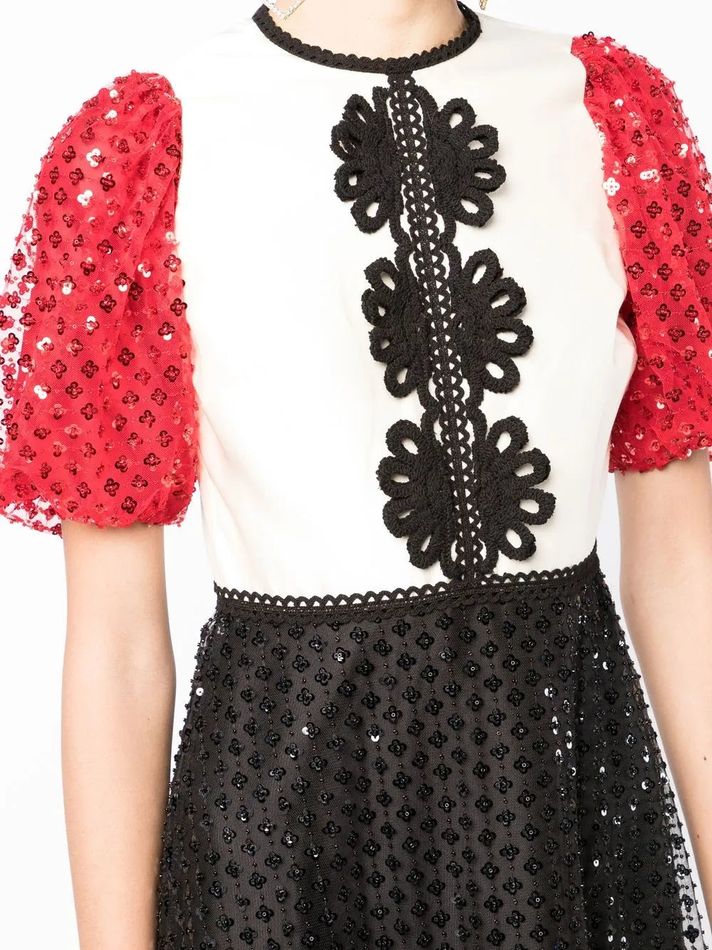sequin-embellished gown dress
