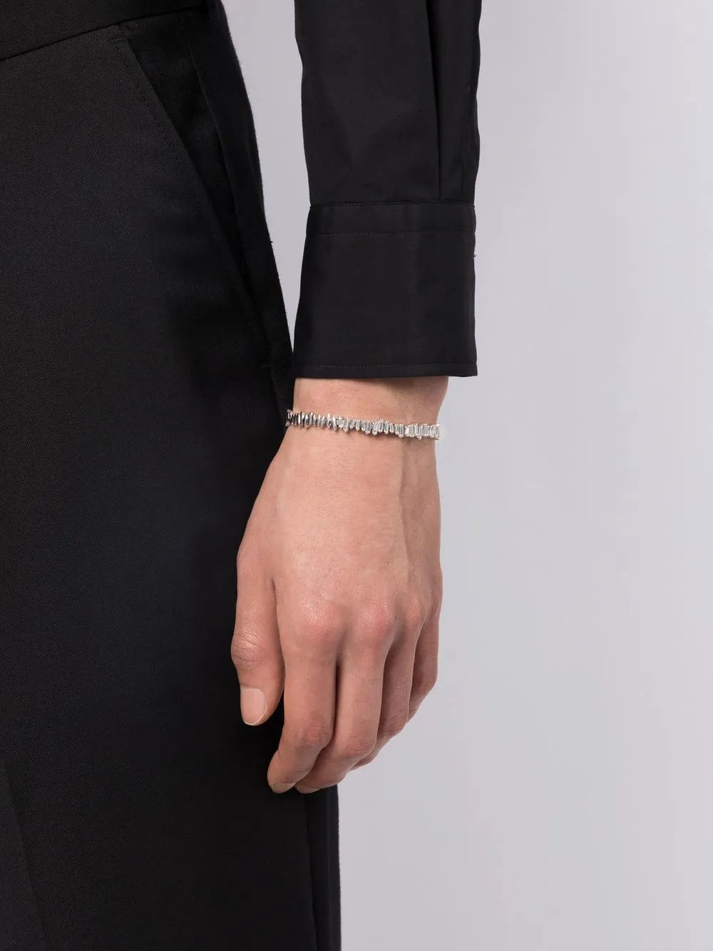 18kt white gold diamond bracelet