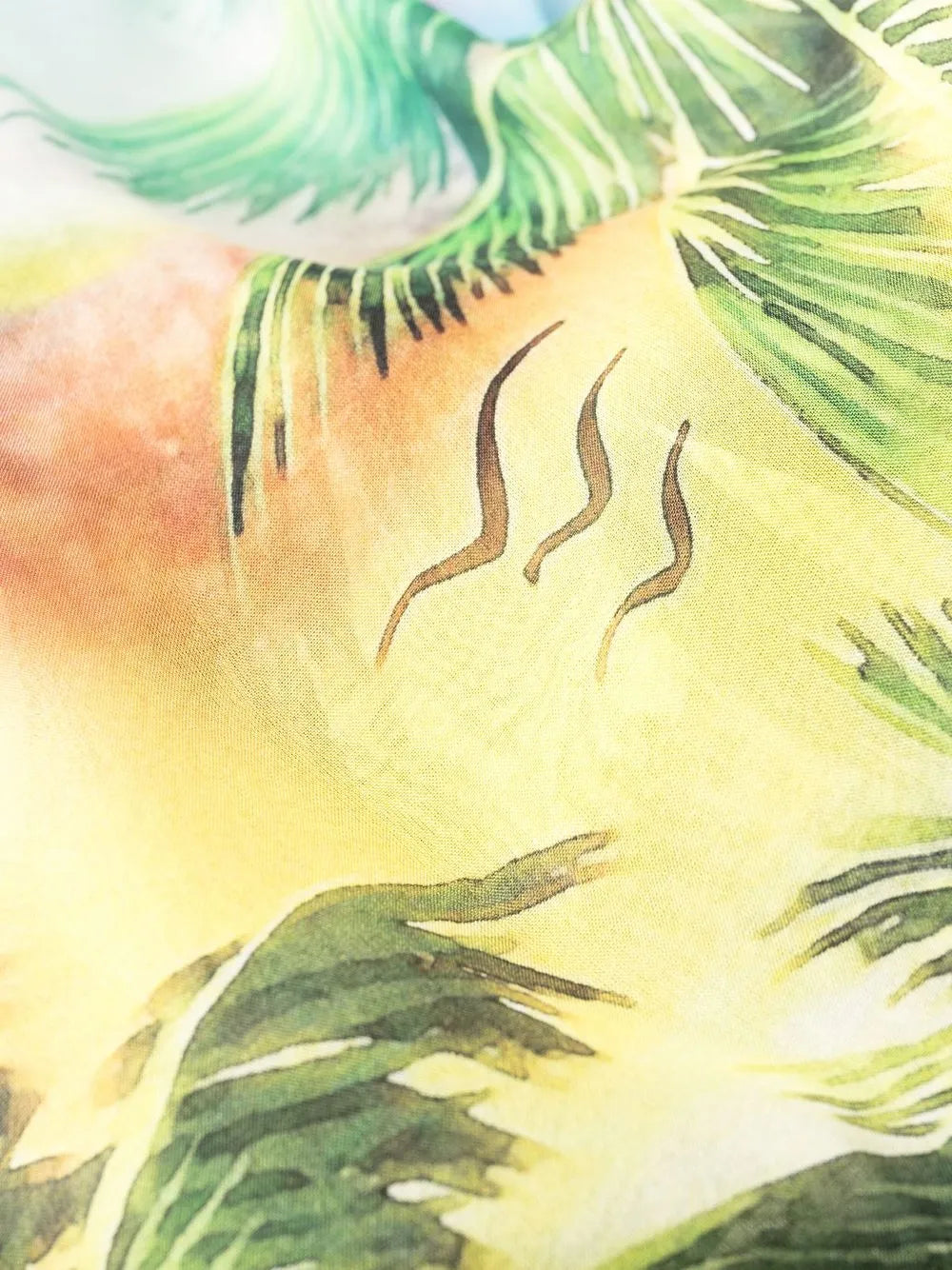 Hawaii pleated maxi dress