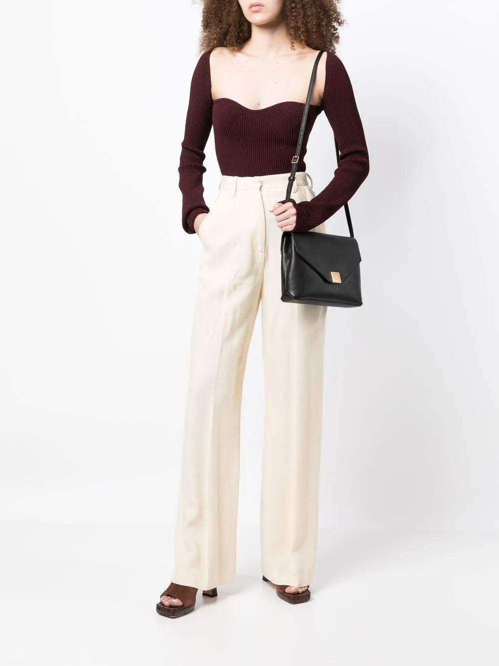 logo plaque crossbody bag