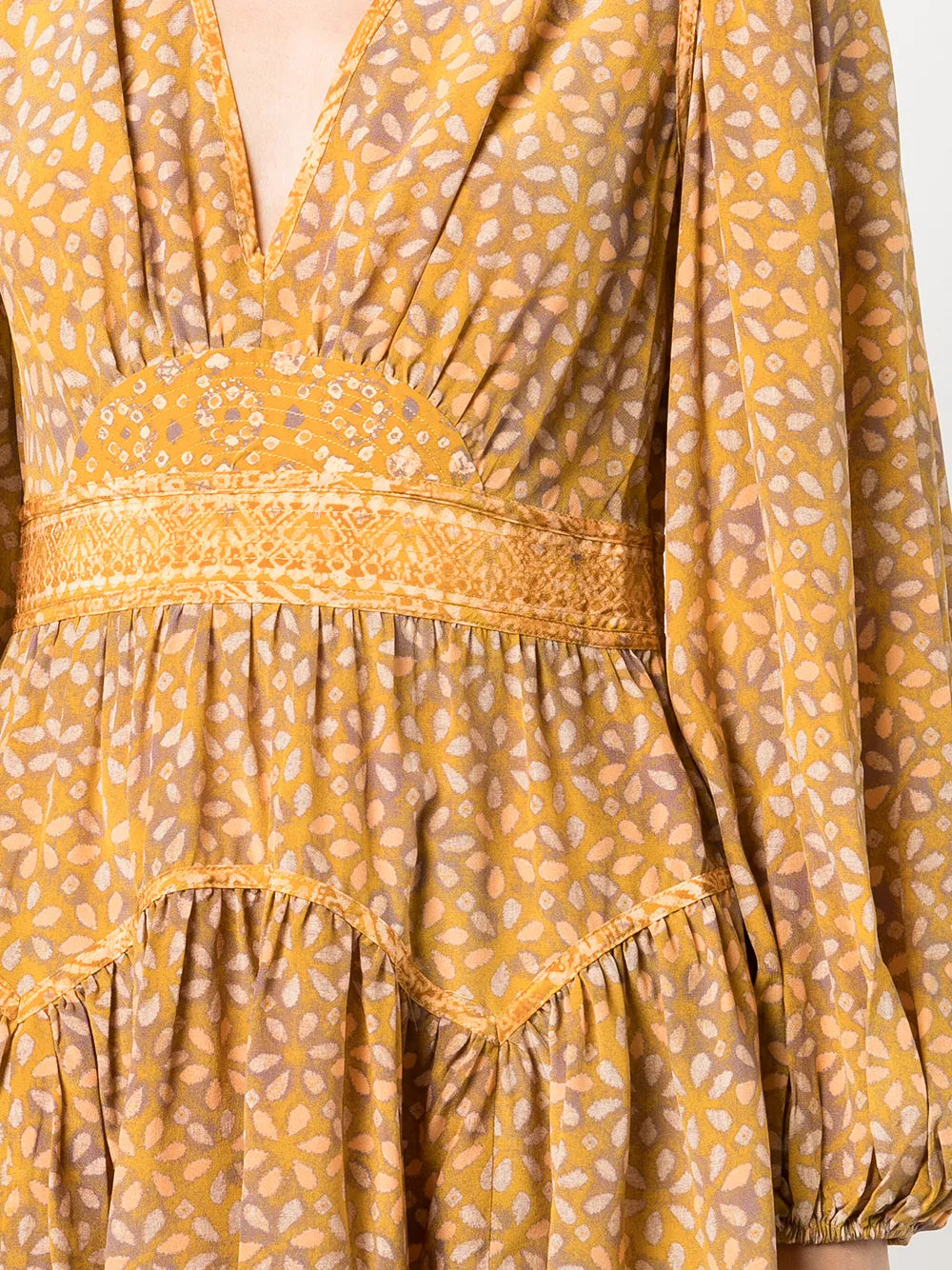 Hayana puff-sleeve dress