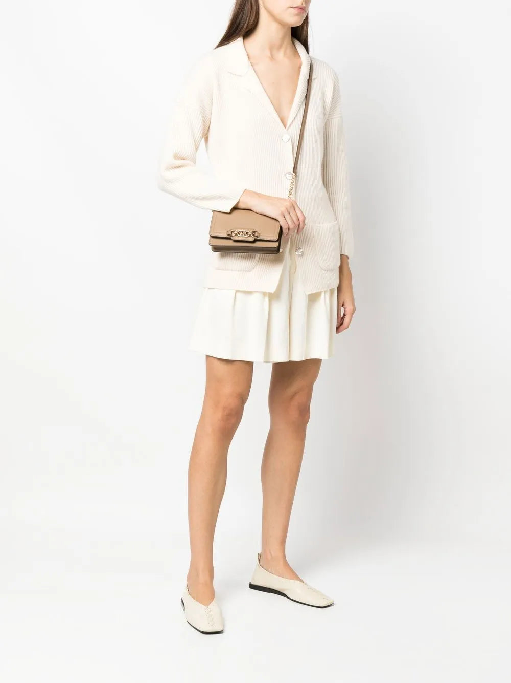 Heather leather crossbody bag