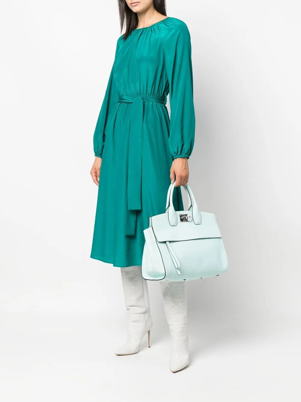 Gancini-clasp tote bag
